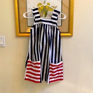 A.T.U.N. red and white and blue dress size 8-9